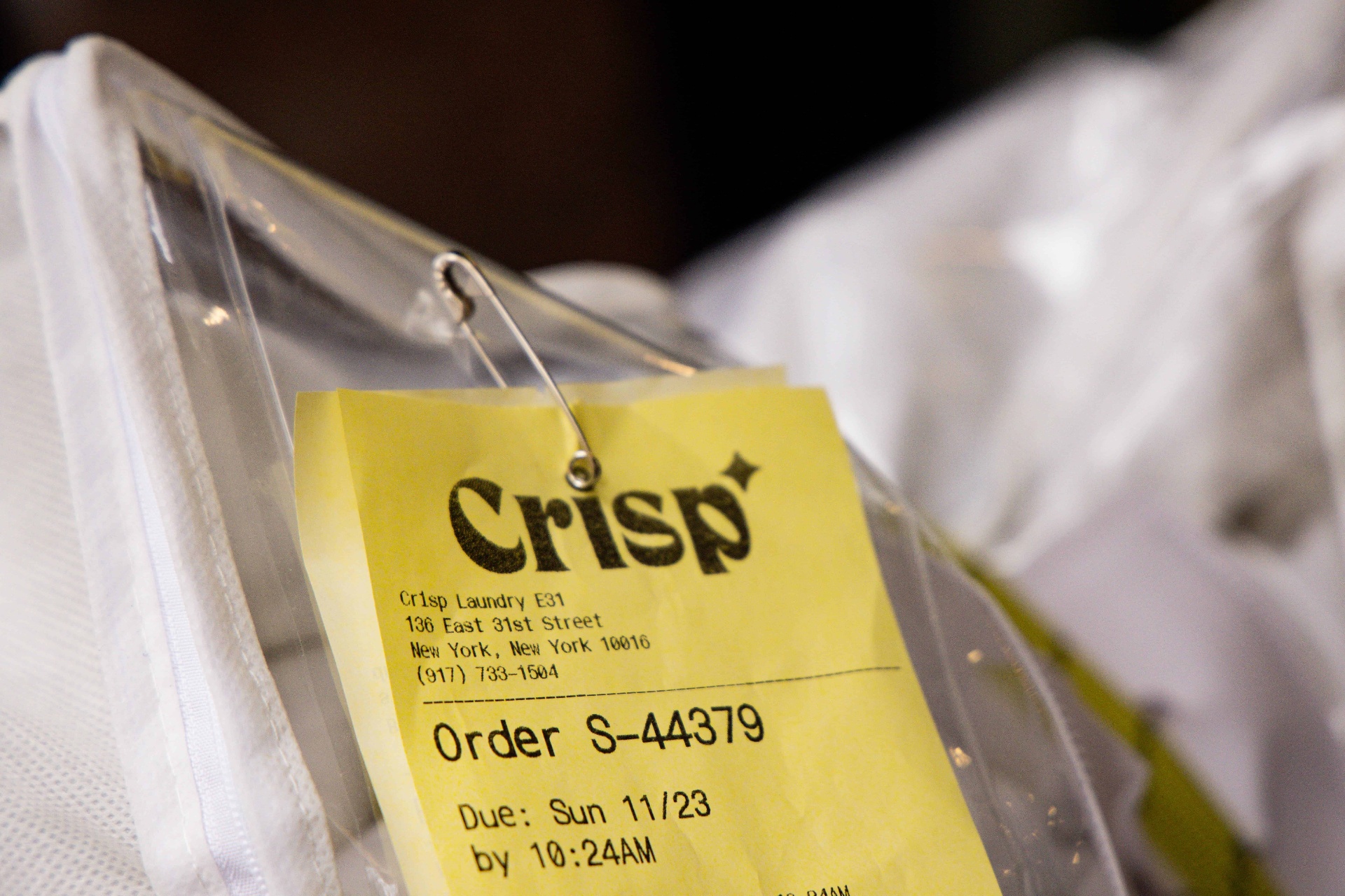 Crisp Laundry dry cleaning service in Manhattan